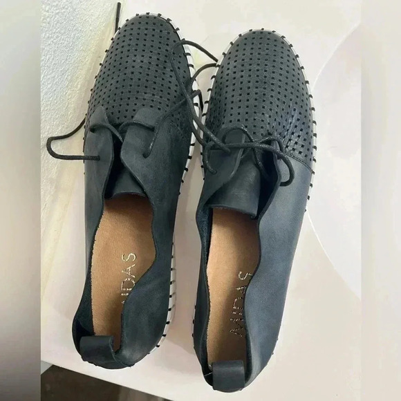 Midas black leather sneakers, hardly worn size 39 (8) - Picture 2 of 10